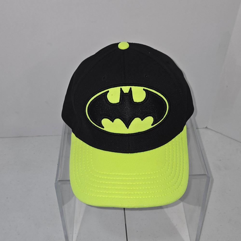 Batman DC Comics Hat Black Neon Yellow Snapback Baseball Cap Concept One